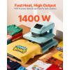 imageVEVOR Auto Heat Press Machine 15 x 15 inch TShirt Press Machine with Auto Release and Adjustable Pressure Digital Display Rapid Heating for Sublimation Vinyl Heat Transfer Projects GreenGreen