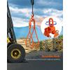 imageVEVOR Timber Claw Hook 28 inch 4 Claw Log Grapple Logging Tongs Swivel Steel Log Lifting Tongs 31quot Max Opening Eagle Claws with 2205LBS1000kg Loading Capacity for Tractors ATVs Trucks Forklifts28inSwivel