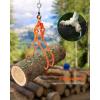 imageVEVOR Timber Claw Hook 28 inch 4 Claw Log Grapple Logging Tongs Swivel Steel Log Lifting Tongs 31quot Max Opening Eagle Claws with 2205LBS1000kg Loading Capacity for Tractors ATVs Trucks Forklifts28inSwivel