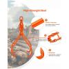 imageVEVOR Timber Claw Hook 28 inch 4 Claw Log Grapple Logging Tongs Swivel Steel Log Lifting Tongs 31quot Max Opening Eagle Claws with 2205LBS1000kg Loading Capacity for Tractors ATVs Trucks Forklifts28inSwivel