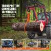 imageVEVOR Timber Claw Hook 28 inch 4 Claw Log Grapple Logging Tongs Swivel Steel Log Lifting Tongs 31quot Max Opening Eagle Claws with 2205LBS1000kg Loading Capacity for Tractors ATVs Trucks Forklifts18inORing