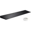 imageVEVOR Car Driveway Rubber Curb Ramp 2 Pack 488inchLong Heavy Duty Low Profile Slope Ramps 26 Rise 33069 lbs Load Capacity Reflective Safety Strips for Vehicles RVs and Wheelchairs354inchLong