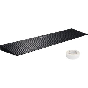 imageVEVOR Car Driveway Rubber Curb Ramp 2 Pack 488inchLong Heavy Duty Low Profile Slope Ramps 26 Rise 33069 lbs Load Capacity Reflective Safety Strips for Vehicles RVs and Wheelchairs354inchLong