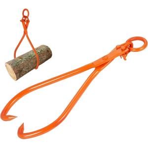 imageVEVOR Timber Claw Hook 28 inch 4 Claw Log Grapple Logging Tongs Swivel Steel Log Lifting Tongs 31quot Max Opening Eagle Claws with 2205LBS1000kg Loading Capacity for Tractors ATVs Trucks Forklifts32inORing