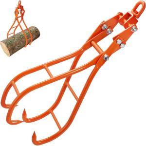 imageVEVOR Timber Claw Hook 28 inch 4 Claw Log Grapple Logging Tongs Swivel Steel Log Lifting Tongs 31quot Max Opening Eagle Claws with 2205LBS1000kg Loading Capacity for Tractors ATVs Trucks Forklifts28inSwivel
