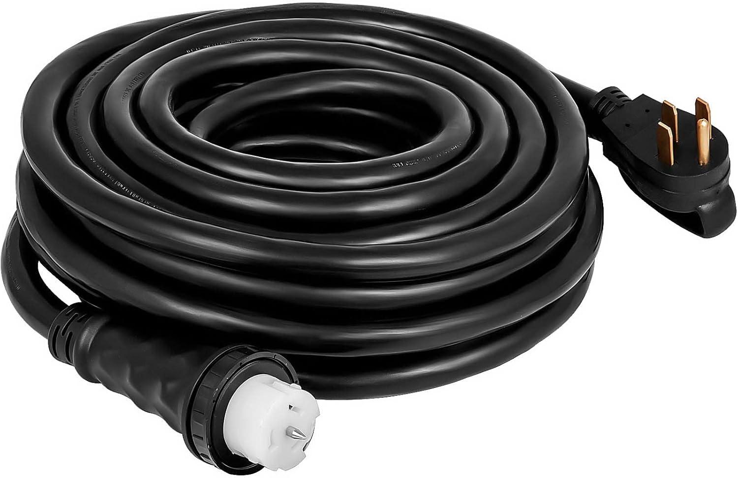 imageVevor 15Ft 50 Amp Generator Extension Cord STW 45446  45505 Generator Cord 125V 250V Generator Power Cord N1450P ampamp SS250R ampamp CS6364 Twist Lock Connectors  Patio Lawn ampamp Garden30 Ft