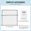 imageVEVOR 4 Pack Plant Protectors from Animals 134 x 134 Chicken Wire Plant Protector Plant Cages for Outdoor Plants Flowers ampamp Vegetables Keeps Bunny Chicken Squirrels Out 16pcs Metal Mesh