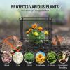 imageVEVOR 4 Pack Plant Protectors from Animals 134 x 134 Chicken Wire Plant Protector Plant Cages for Outdoor Plants Flowers ampamp Vegetables Keeps Bunny Chicken Squirrels Out 16pcs Metal Mesh