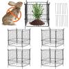 imageVEVOR 4 Pack Plant Protectors from Animals 134 x 134 Chicken Wire Plant Protector Plant Cages for Outdoor Plants Flowers ampamp Vegetables Keeps Bunny Chicken Squirrels Out 16pcs Metal Mesh