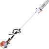 imageVEVOR 52cc GasPowered 6in1 MultiFunctional Trimmer  Hedge Trimmer Brush Cutter Weed Eater Edger Pole Saw ampamp Chainsaw Pruner EPA CE ampamp EMC Certified52cc Gas Hedge Trimmer