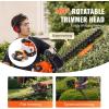 imageVEVOR 52cc GasPowered 6in1 MultiFunctional Trimmer  Hedge Trimmer Brush Cutter Weed Eater Edger Pole Saw ampamp Chainsaw Pruner EPA CE ampamp EMC Certified26cc 2 Stroke Gas Hedge Trimmer