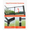 imageVEVOR 6 x 4 FT Polycarbonate Greenhouse Heavy Duty Outdoor Green House with Adjustable Vent ampamp PushPull Lockable Door Quick Setup Aluminum Frame Walkin Greenhouse Sunroom for Outside Garden Lawn810 Ft