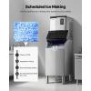 imageVEVOR Commercial Ice Maker Machine 800LBS24H IceMaking Machine with 300LBS Stainless Steel Storage Bin Auto SelfCleaning Ice Maker with Touchscreen for Bar Cafe Restaurant Business Commercial