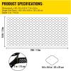 imageVEVOR Ground Grid 1885 lbs per Sq Ft Load Geo Grid 3quot Depth Permeable Stabilization System for DIY Patio Walkway Shed Base Light Vehicle Driveway Parking Lot Grass and Gravel25ft x 95ft