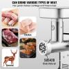 imageVEVOR Meat Grinder 075 HP 550W 9 LbsMin Electric Meat Grinders with Blade Grinding Plate Sausage Maker Stainless Steel Commercial Meat Mincer for Kitchen Restaurant Butcher Store ETL Listed12 660LBH
