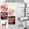 imageVEVOR Meat Grinder 075 HP 550W 9 LbsMin Electric Meat Grinders with Blade Grinding Plate Sausage Maker Stainless Steel Commercial Meat Mincer for Kitchen Restaurant Butcher Store ETL Listed5 300LBH