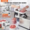 imageVEVOR Meat Grinder 075 HP 550W 9 LbsMin Electric Meat Grinders with Blade Grinding Plate Sausage Maker Stainless Steel Commercial Meat Mincer for Kitchen Restaurant Butcher Store ETL Listed8 420LBH