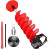 imageVEVOR Nylon Ice Auger Drill Bit 8quot Diameter 39quot Length Cordless Ice Augers for Ice Fishing with Extra 134in Extension Rod Drill Adapter Top Plate and Blade GuardVersion 20