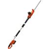 imageVEVOR Pole Cordless Hedge Trimmer 20V Electric Bush Trimmer Kit with 18 inch DoubleEdged Steel Blade 74quot94quot Telescoping Design for High Branches20Ah Battery ampamp Fast Charger IncludedPole Cordless Hedge Trimmer