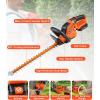 imageVEVOR Pole Cordless Hedge Trimmer 20V Electric Bush Trimmer Kit with 18 inch DoubleEdged Steel Blade 74quot94quot Telescoping Design for High Branches20Ah Battery ampamp Fast Charger IncludedCordless Hedge Trimmer