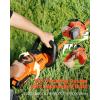 imageVEVOR Pole Cordless Hedge Trimmer 20V Electric Bush Trimmer Kit with 18 inch DoubleEdged Steel Blade 74quot94quot Telescoping Design for High Branches20Ah Battery ampamp Fast Charger IncludedCordless Hedge Trimmer