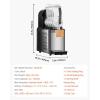 imageVEVOR Slushie Machine 3L08 Gallons FoodGrade PC Tank Margarita Machine 290W Slushy Machine for Home Stainless Steel Smoothie Frozen Drink Maker for Supermarkets Cafes Restaurants Bars4L1