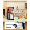 imageVEVOR Slushie Machine 3L08 Gallons FoodGrade PC Tank Margarita Machine 290W Slushy Machine for Home Stainless Steel Smoothie Frozen Drink Maker for Supermarkets Cafes Restaurants Bars3L