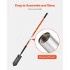 imageVEVOR Trench Shovel 4 in Blade HeavyDuty Trenching Shovel Narrow Spade Trench Digger with Fiberglass Handle and NonSlip Grip for Gardening Digging Holes Trenching and Planting 56 in LongTrench Shovel
