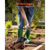 imageVEVOR Trench Shovel 4 in Blade HeavyDuty Trenching Shovel Narrow Spade Trench Digger with Fiberglass Handle and NonSlip Grip for Gardening Digging Holes Trenching and Planting 56 in LongSquare Shovel