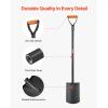 imageVEVOR Trench Shovel 4 in Blade HeavyDuty Trenching Shovel Narrow Spade Trench Digger with Fiberglass Handle and NonSlip Grip for Gardening Digging Holes Trenching and Planting 56 in LongSquare Shovel