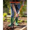 imageVEVOR Trench Shovel 4 in Blade HeavyDuty Trenching Shovel Narrow Spade Trench Digger with Fiberglass Handle and NonSlip Grip for Gardening Digging Holes Trenching and Planting 56 in LongTrench Shovel