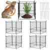 imageVEVOR 4 Pack Plant Protectors from Animals 134 x 134 Chicken Wire Plant Protector Plant Cages for Outdoor Plants Flowers ampamp Vegetables Keeps Bunny Chicken Squirrels Out 16pcs Metal Mesh