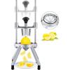 imageVEVOR 4Section Commercial Easy Wedger Stainless Steel Blade Fruit Lime Slicer Lemon Cutter for Home Bar Restaurant6Section