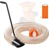 imageVEVOR Wood Chipper Shredder Mulcher Leaf Vacuum Kit 43 Inch x 131 ft Heavy Duty Universal Woodchipper Accessory 4 inch Diameter for Large Volume FeedingFit Mainstream Brand Chipper NOT Included