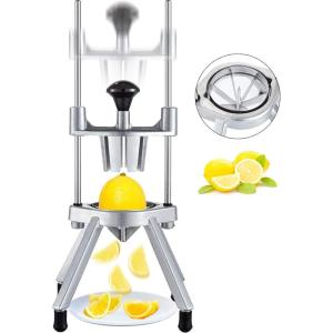 imageVEVOR 4Section Commercial Easy Wedger Stainless Steel Blade Fruit Lime Slicer Lemon Cutter for Home Bar Restaurant6Section