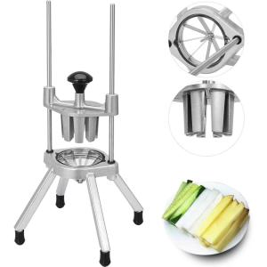 imageVEVOR 4Section Commercial Easy Wedger Stainless Steel Blade Fruit Lime Slicer Lemon Cutter for Home Bar Restaurant8Section