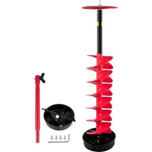 imageVEVOR Nylon Ice Auger Drill Bit 8quot Diameter 39quot Length Cordless Ice Augers for Ice Fishing with Extra 134in Extension Rod Drill Adapter Top Plate and Blade GuardVersion 10