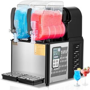 imageVEVOR Slushie Machine 3L08 Gallons FoodGrade PC Tank Margarita Machine 290W Slushy Machine for Home Stainless Steel Smoothie Frozen Drink Maker for Supermarkets Cafes Restaurants Bars4L2