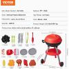 imageVEVOR 28 PCS BBQ Grill Playset Kids Toys Kitchen Playset with Sound ampamp Light Little Chef Play Interactive Grill Play Food Cooking Playset Barbecue Toy Grill for Toddlers Boys Girls 35 Birthday Gift