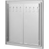 imageVEVOR BBQ Access Door 24W x 24H Inch Grill Door Double Door Brushed Stainless Steel Outdoor Kitchen Doors for BBQ Island Grilling Station24W x 24H