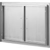 imageVEVOR BBQ Access Door 24W x 24H Inch Grill Door Double Door Brushed Stainless Steel Outdoor Kitchen Doors for BBQ Island Grilling Station305inch x 21inch
