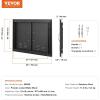 imageVEVOR BBQ Access Door 30W x 21H Inch Double Outdoor Kitchen Door Cold Plate Flush Mount Door Wall Vertical Door with Handles and Ventss for BBQ Island Grilling Station Outside CabinetPowdercoated Matte Black
