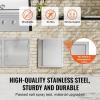 imageVEVOR BBQ Double Outdoor Kitchen Door 26W x 24H Inch Stainless Steel Flush Mount Vertical Wall Door with Recessed Handles for Grilling StationNEW