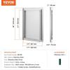imageVEVOR BBQ Double Outdoor Kitchen Door 26W x 24H Inch Stainless Steel Flush Mount Vertical Wall Door with Recessed Handles for Grilling StationNEW