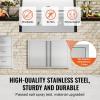 imageVEVOR BBQ Double Outdoor Kitchen Door 26W x 24H Inch Stainless Steel Flush Mount Vertical Wall Door with Recessed Handles for Grilling StationNEW