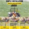 imageVEVOR Campfire Double Layer Over Fire Pit Three Section Height Adjustable Grill Grate for Outdoor Open Flame CookingDouble Layer