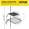 imageVEVOR Campfire Double Layer Over Fire Pit Three Section Height Adjustable Grill Grate for Outdoor Open Flame CookingDouble Layer