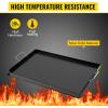 imageVEVOR Carbon Steel Griddle Griddle Flat Top Plate Griddle for BBQ CharcoalGas Gril with 2 Handles Rectangular Flat Top Grill ampamp Cuisinart Smashed Burger Press Cast Iron CISB111