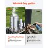 imageVEVOR Charcoal Chimney Starter 4 lbs Large Capacity Coal Fireplace Heavy Duty BBQ Steel Chimney Starter for Charcoal Grill and Barbecues Compact OnTheGo Carbon Lighter and BBQ Grill Tool Silver