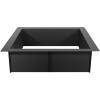 imageVEVOR Fire Pit Ring Fire Pit Insert with Barbecue Fire Ring 35in Outer31In Inner Diameter 85in Height Carbon Steel Liner DIY Campfire Ring AboveInGround for Outdoor Camping BonfiresSquare 42 Inch